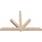 Ekena Millwork Kennewick Smooth Timber Gable Bracket, Douglas Fir, 96"W x 64"H x 5 1/2"D x 5 1/2"F, 16/12 Pitch GBW096X64X0606KEN00SDF - alternate 3